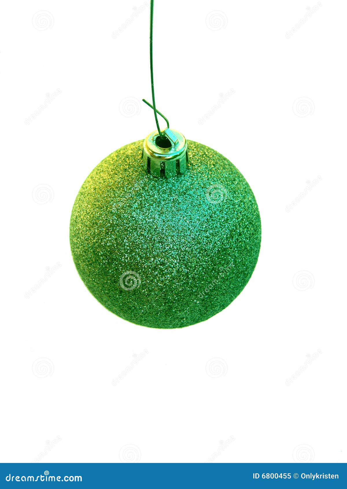 Green Christmas Tree Ornament Stock Image Image of ornament, winter