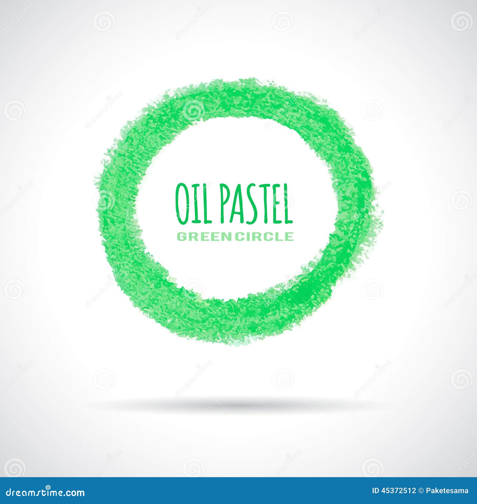 Green Circle Icon, Hand Drawn with Oil Pastel Stock Vector - Illustration  of doodle, circle: 45372512
