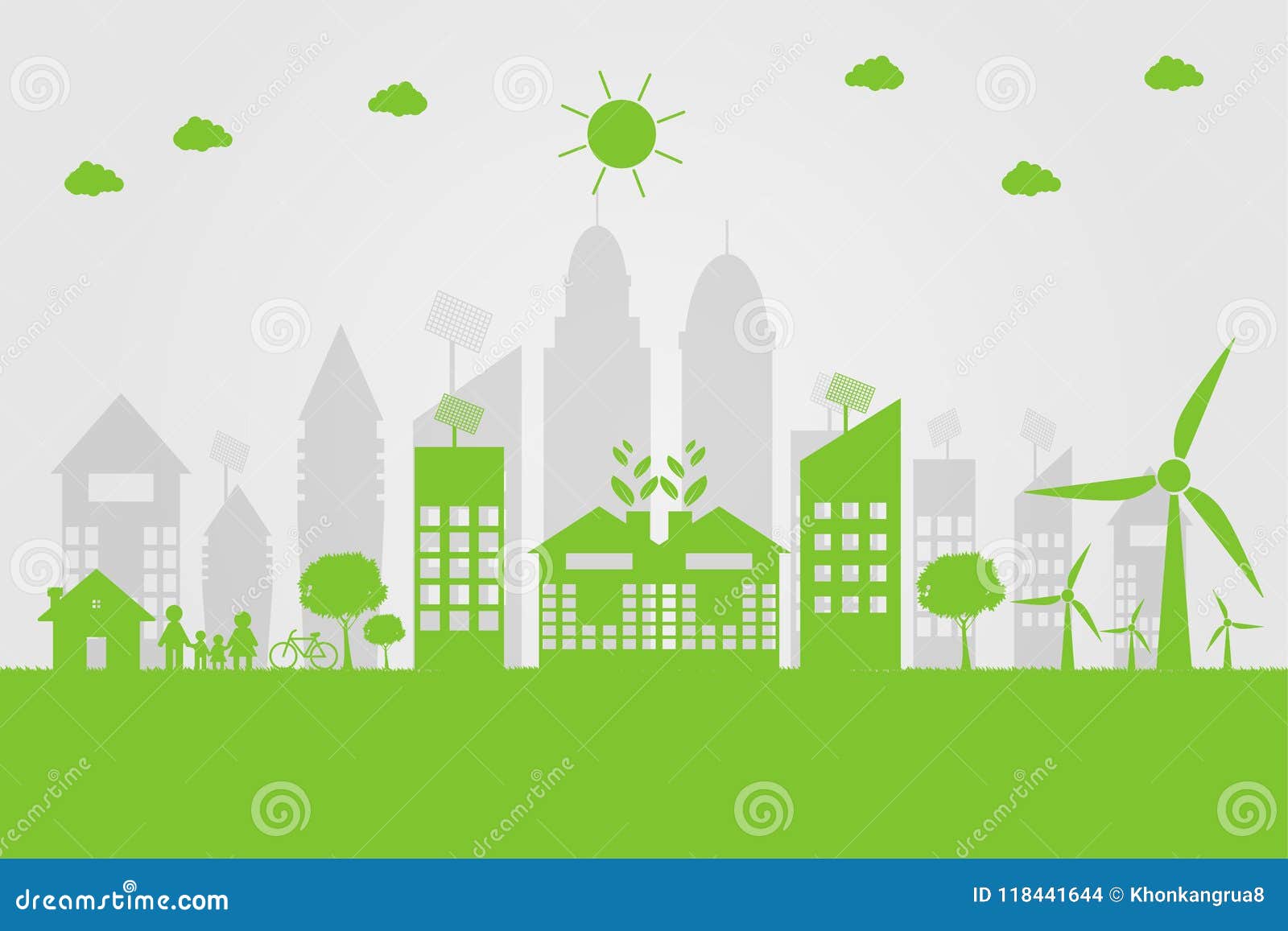 green cities help the world with eco-friendly concept ideas. 