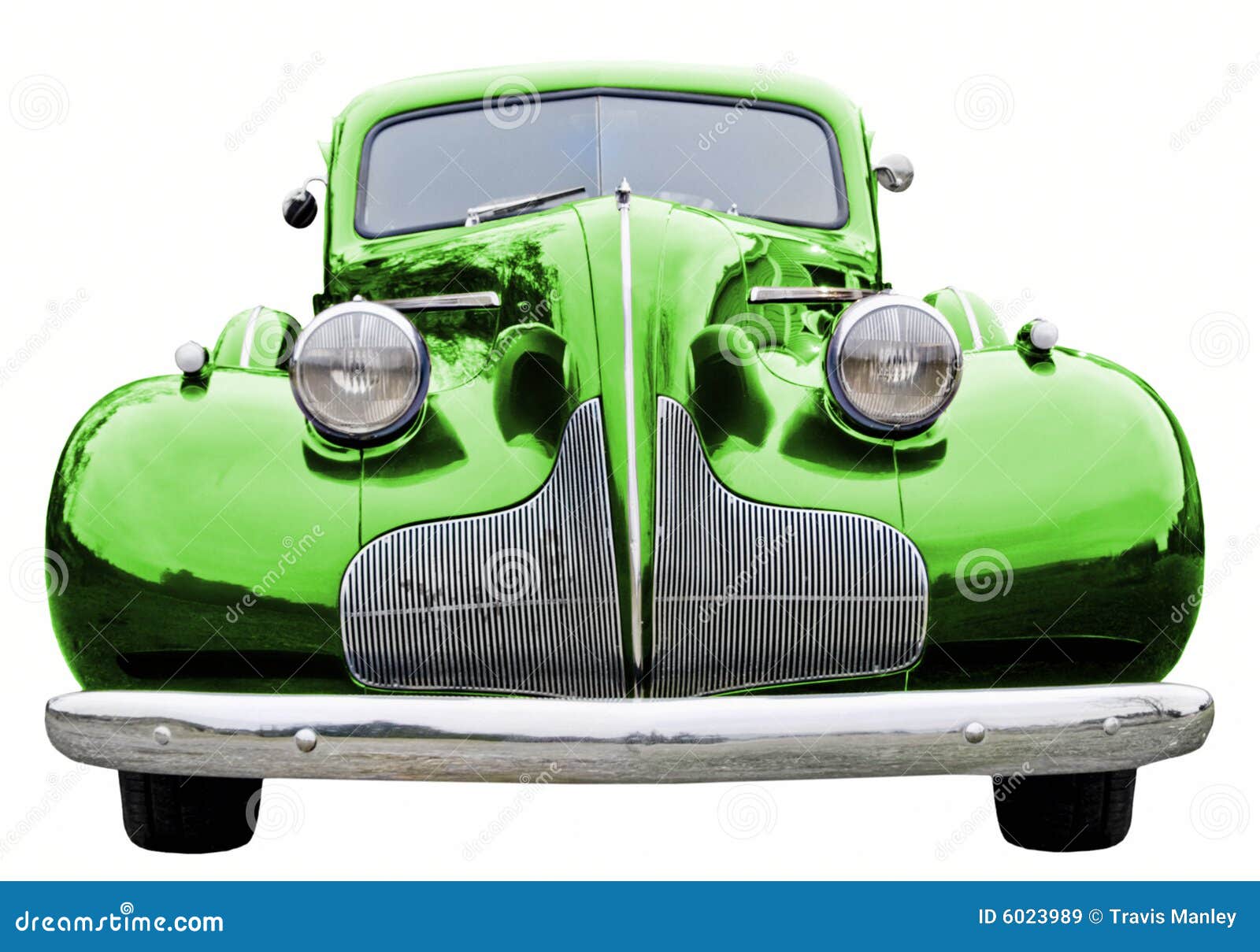 Green Classic Car stock image. Image of shiny, vintage 6023989