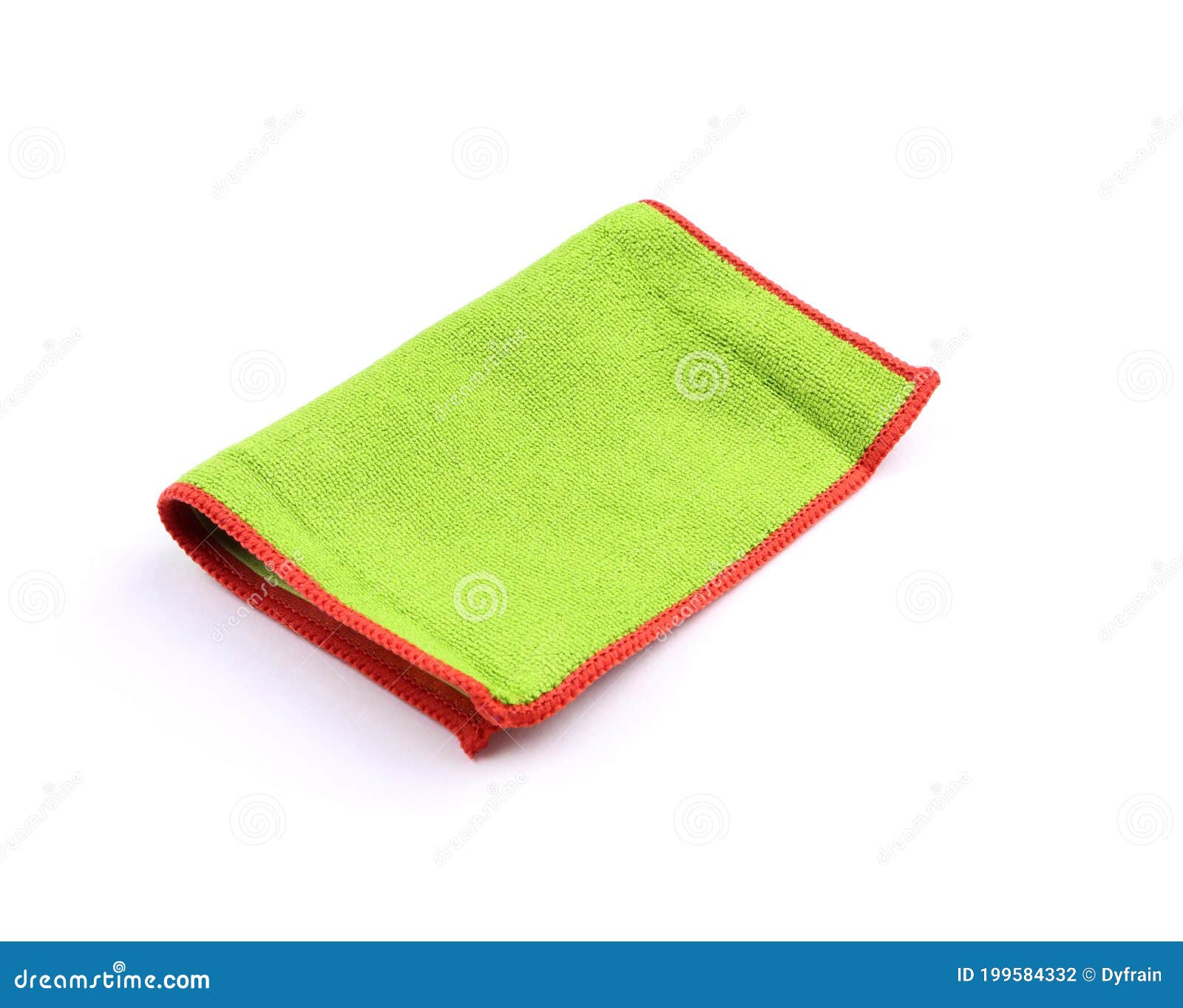 Green Cleaning Cloth. Microfiber Glass Cloth Stock Photo Image of