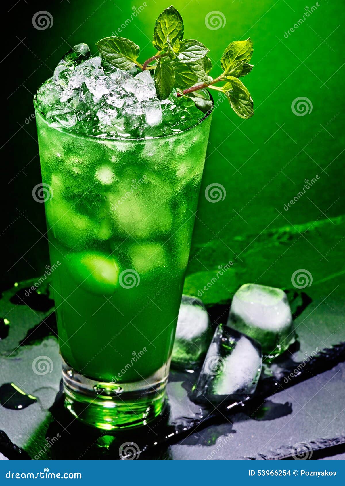Green Cocktail On Dark Background 43 Stock Photo Image of cocktail