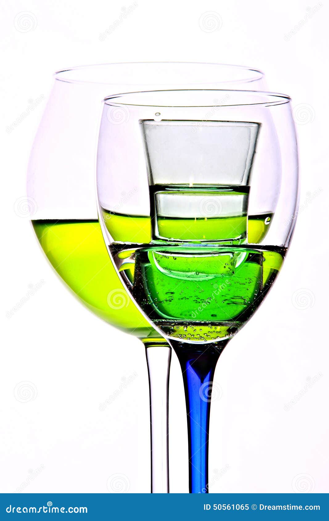 Green Cocktail Isolated on White Stock Image Image of refreshment