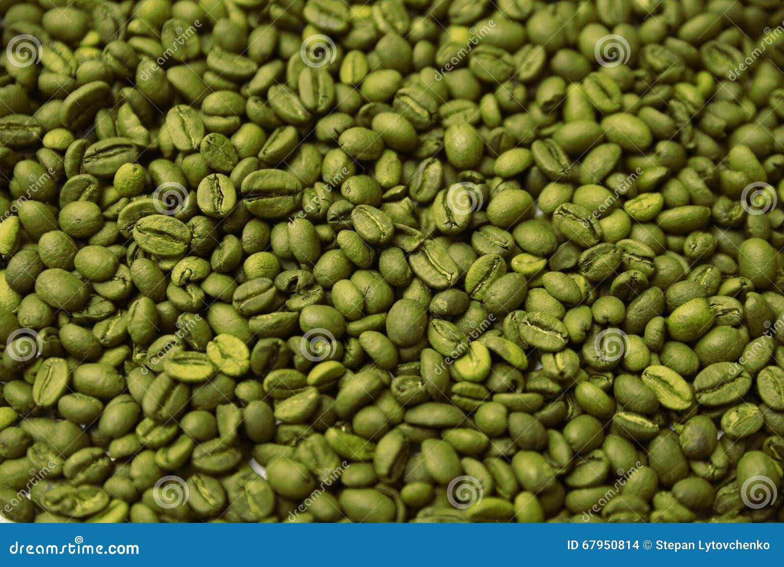 Green Coffee Beans Background Stock Photo Image of green, coffee