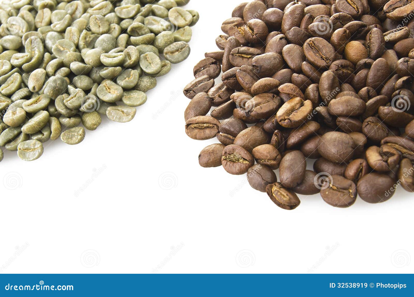 Green Coffee beans stock image. Image of grain, drink 32538919