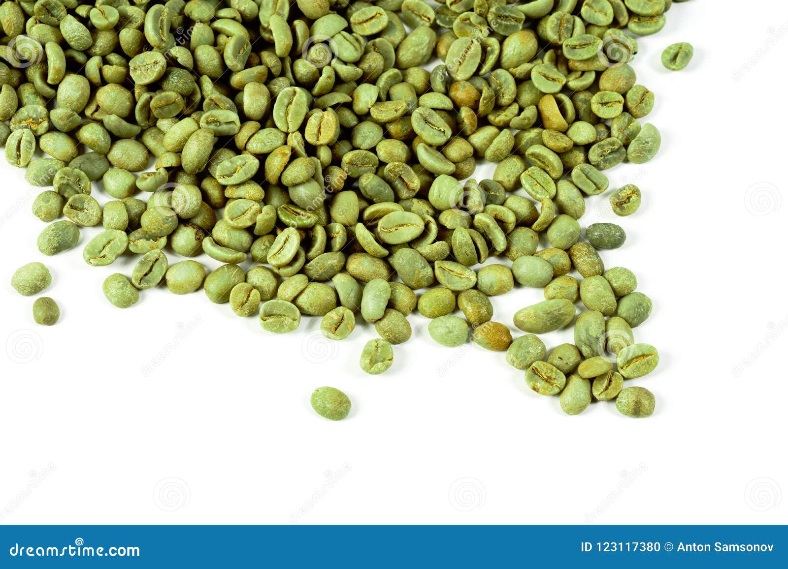 Green coffee beans stock photo. Image of aroma, bean 123117380