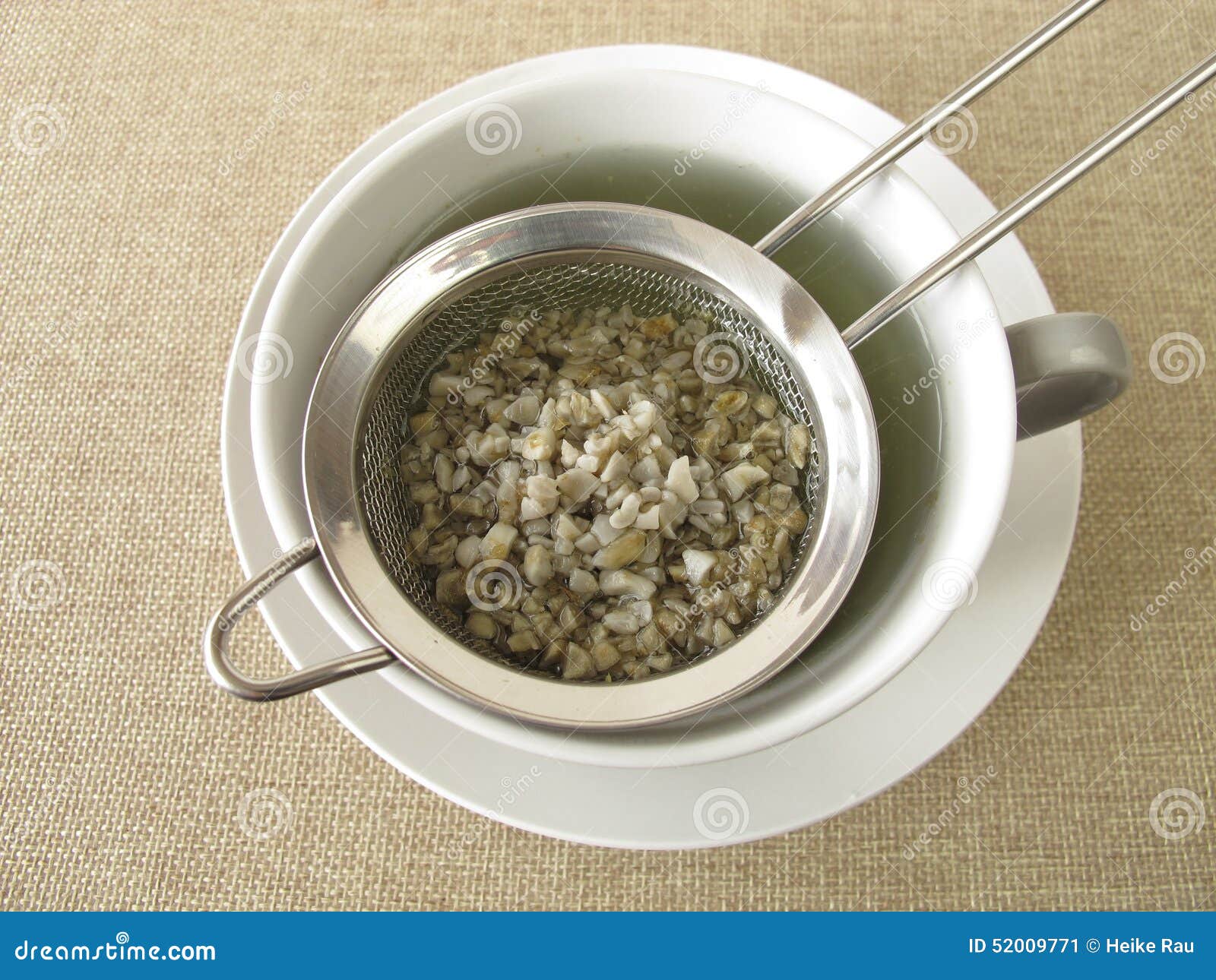 Green Coffee in Tea Strainer Stock Image Image of superfood, infusion
