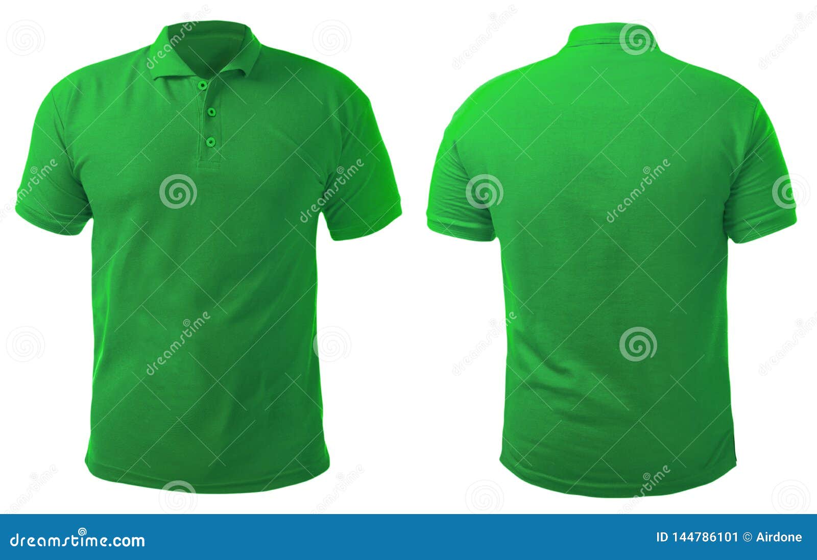 Green Collared Shirt Design Template Stock Image - Image of chest ...