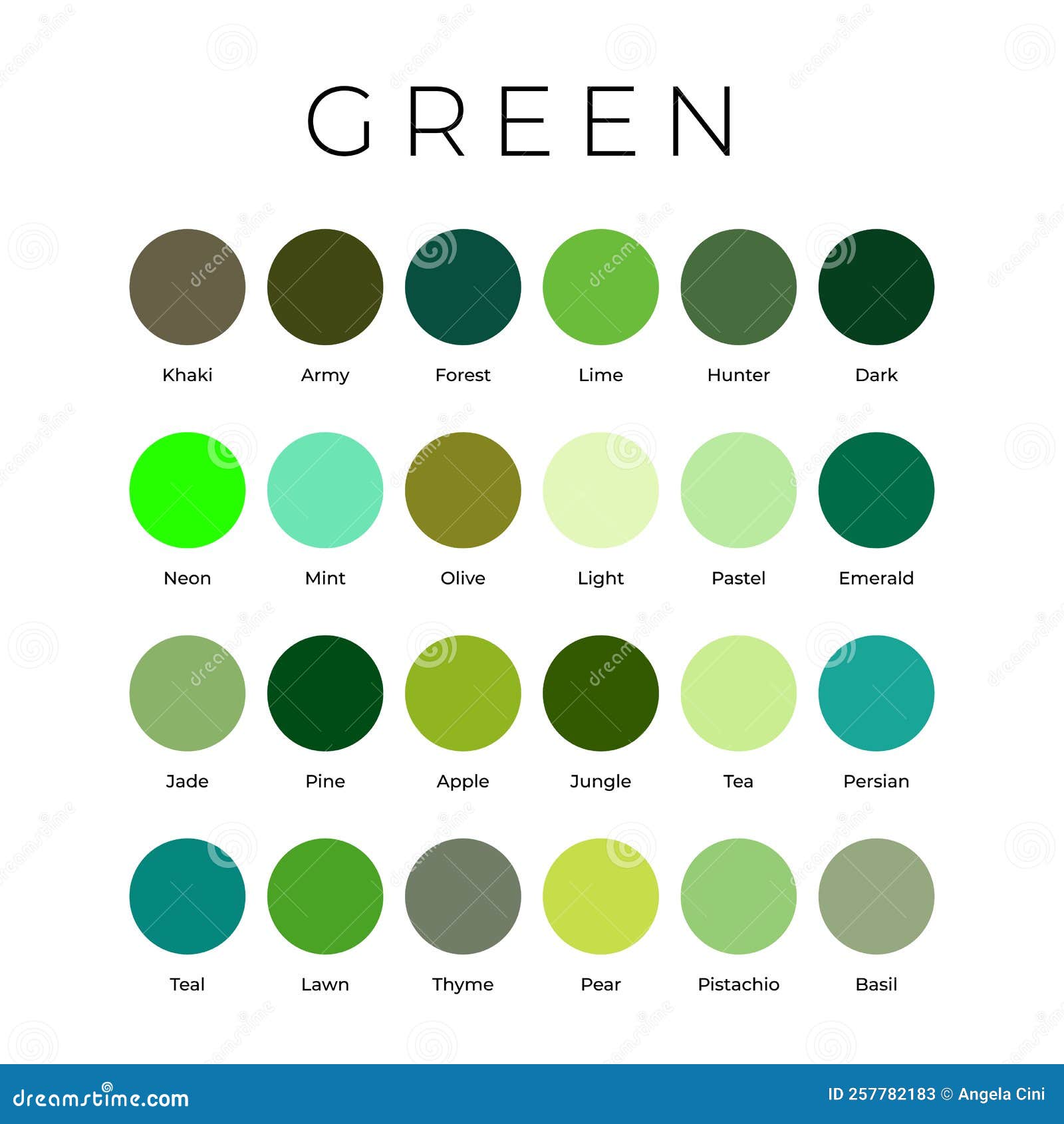 Green Color Swatches