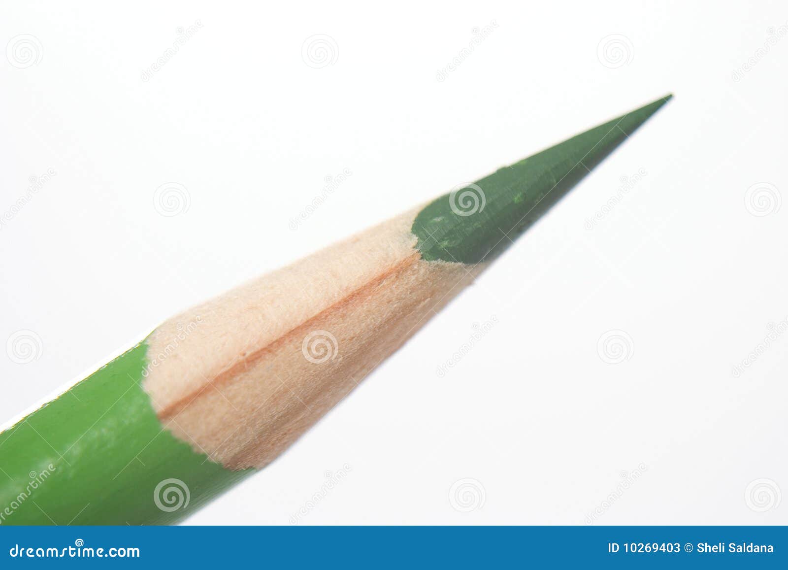 Green Colored Pencil stock image. Image of artist, draw 10269403