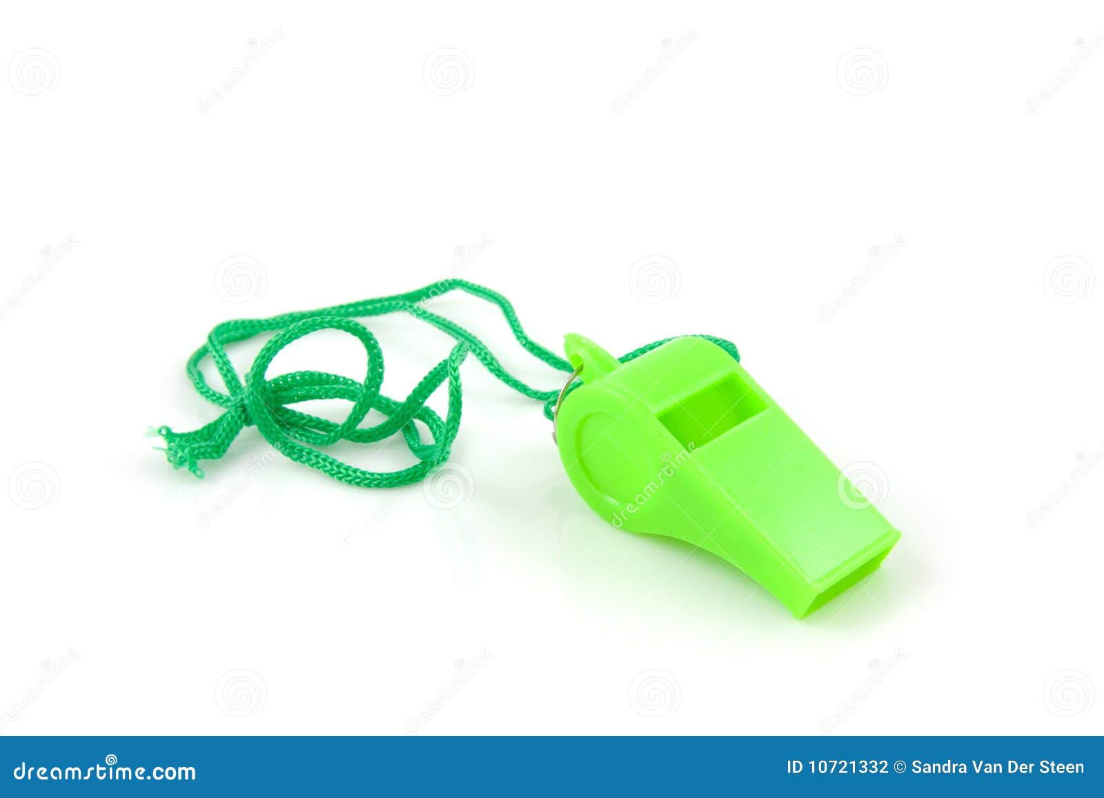 Green Colored Plastic Whistle Stock Photo Image of sports, accessory