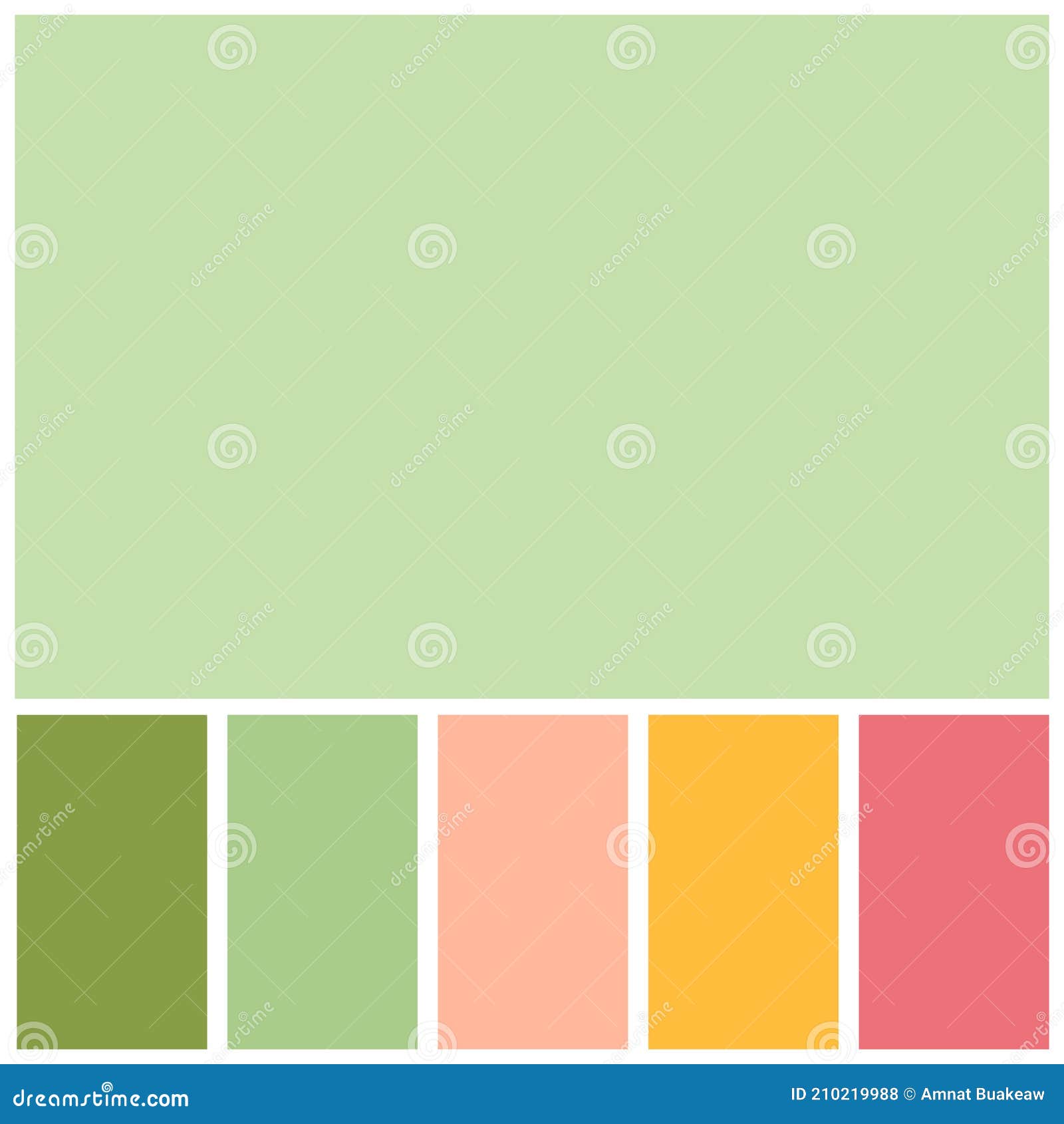 Green Colour Palette Soft Pastel for Template, Simple Green Color Soft for  Design Background Stock Vector - Illustration of colorful, blue: 210219988