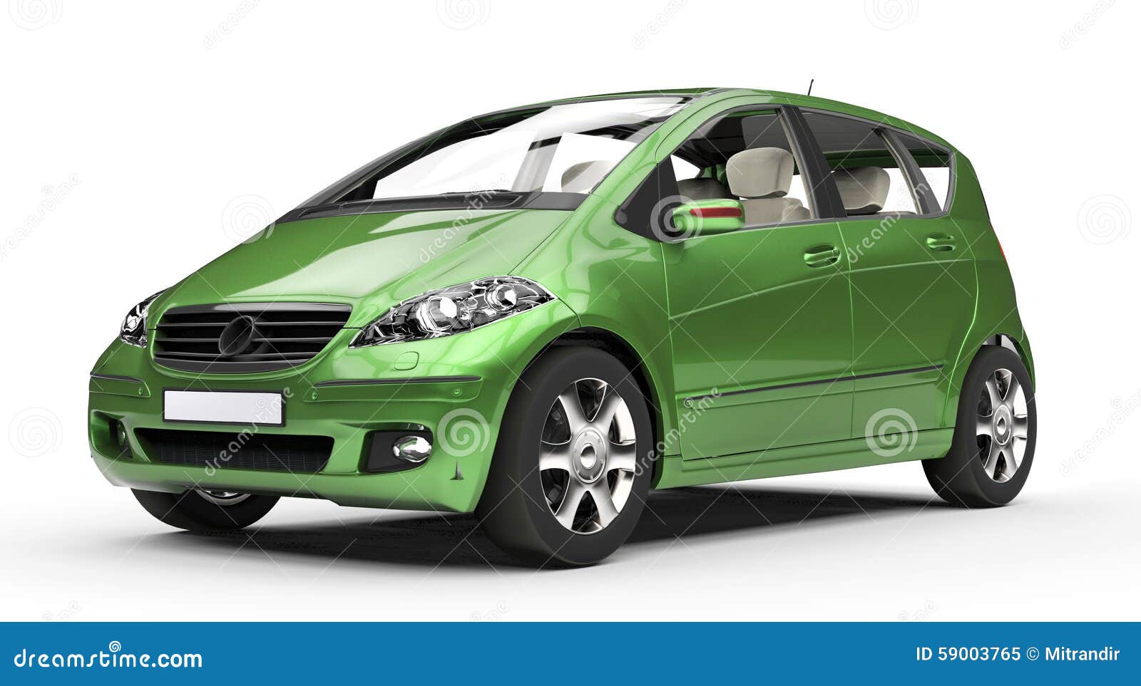 Green Compact Car stock image. Image of modern, drive 59003765