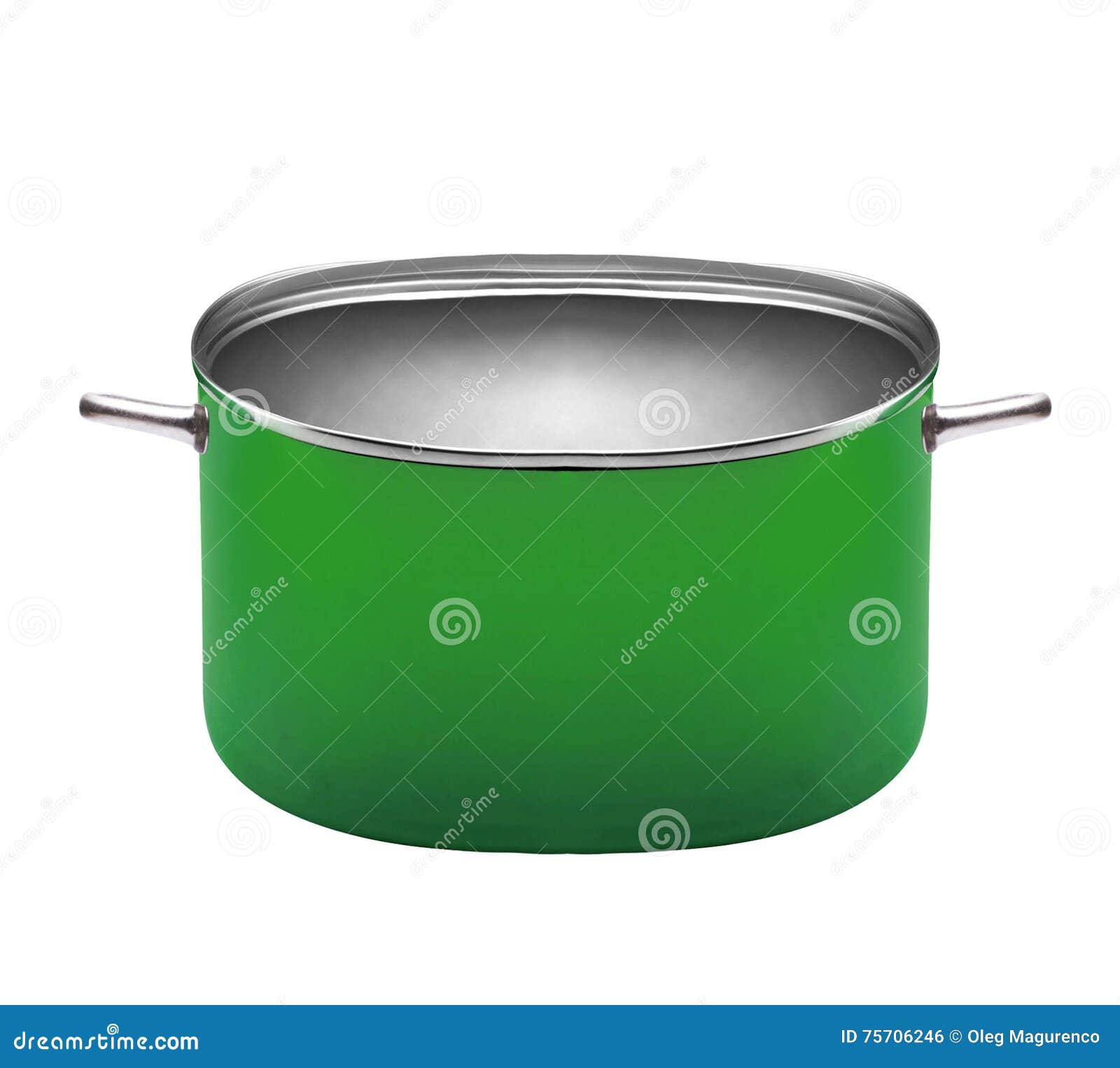 Green cooking pot stock photo. Image of saucepan, home 75706246