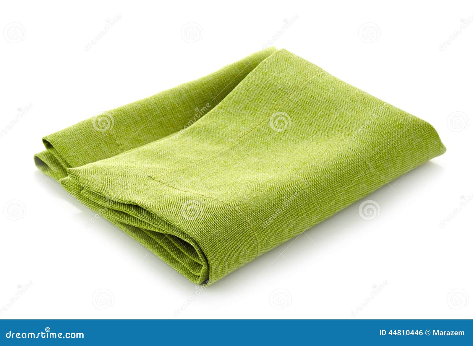 Green cotton napkin stock photo. Image of cotton, kitchen 44810446