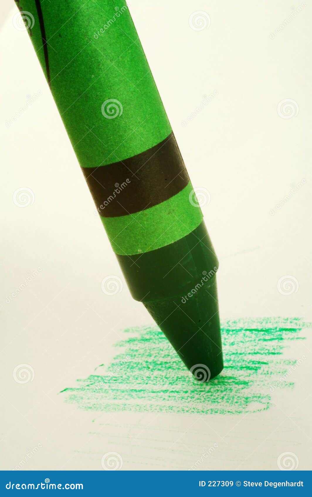 Green Crayon Royalty Free Stock Images - Image: 227309