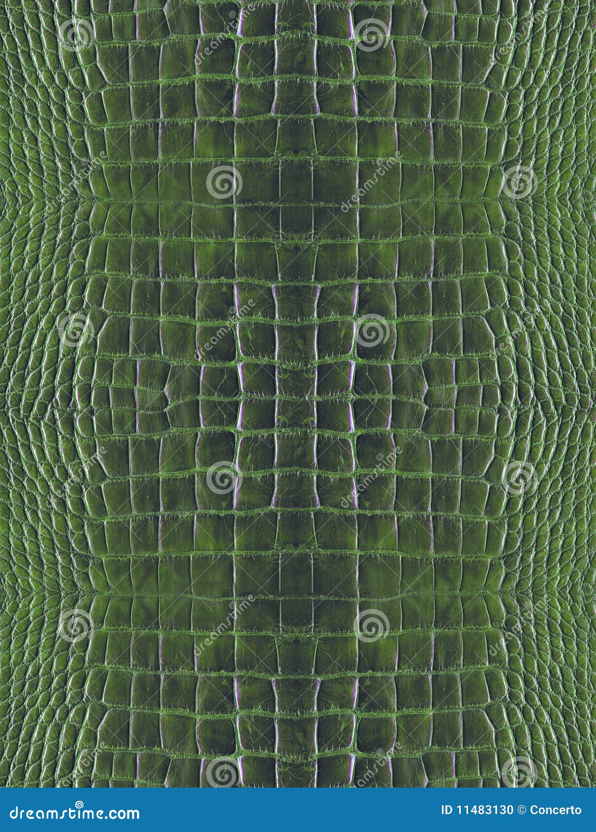 green crocodile skin