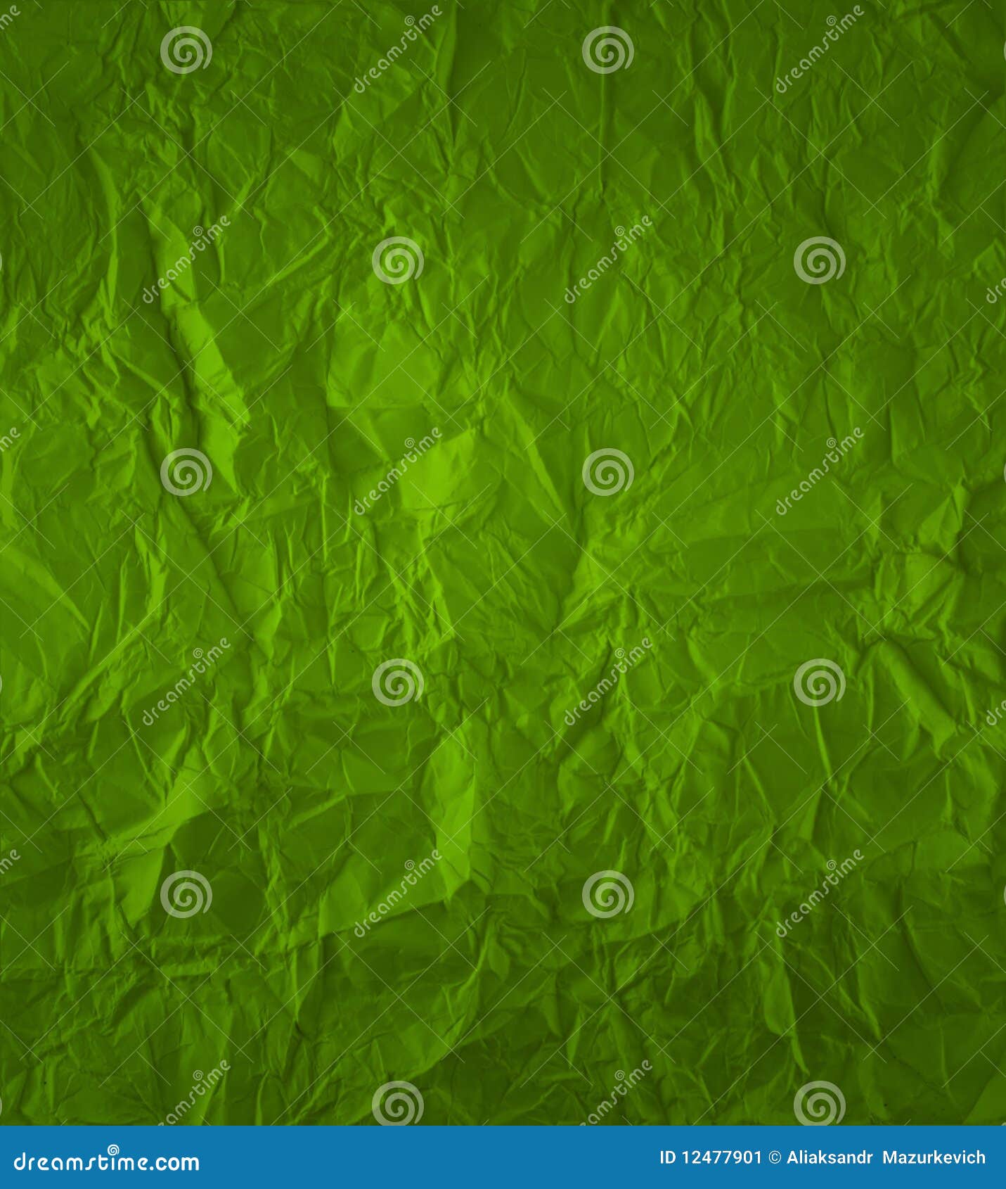 Green crumpled paper stock illustration. Illustration of grunge 12477901