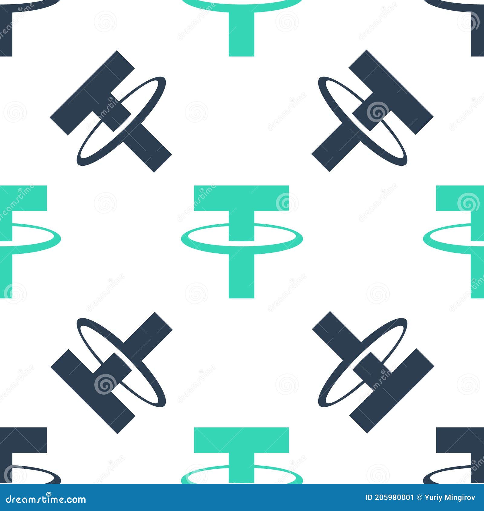 Green Cryptocurrency Coin Tether USDT Icon Isolated Seamless Pattern on  White Background. Physical Bit Coin Editorial Photo - Illustration of  cryptocurrency, colorful: 205980001