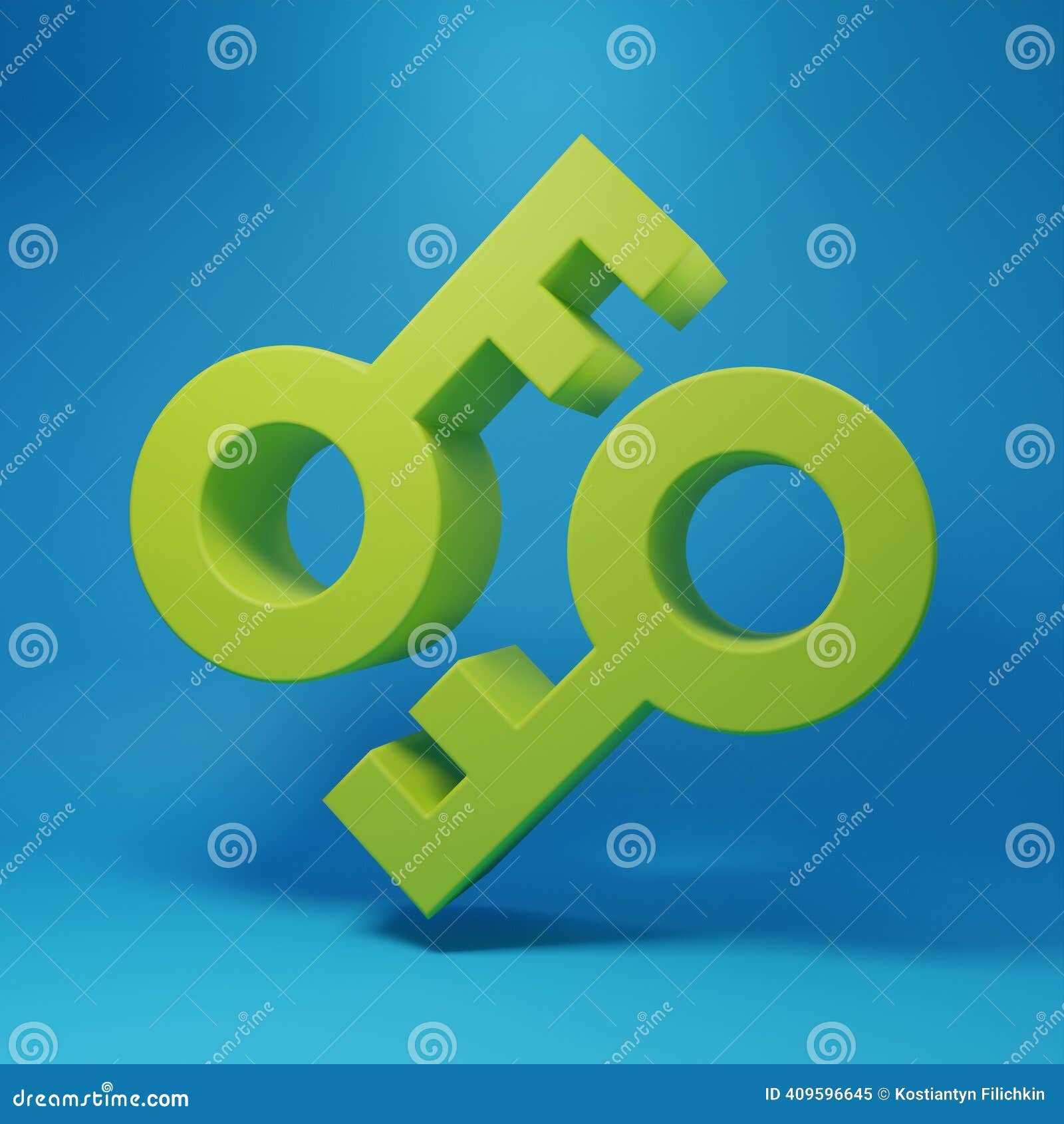 Green Cryptocurrency Key Icon Isolated on Blue Background. Concept of Cyber  Security or Private Key, Digital Key with Stock Illustration - Illustration  of password, safe: 409596645