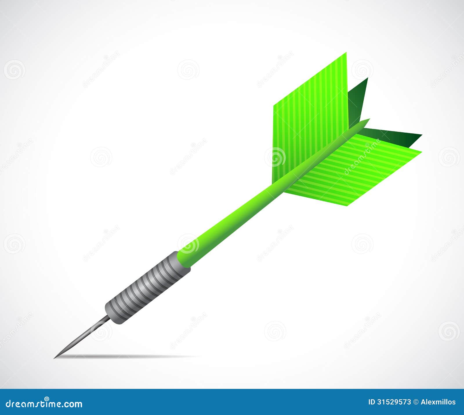 Green Dart Illustration Design Stock Illustration Illustration of