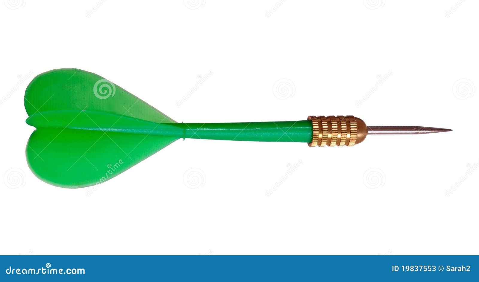 Green dart, isolated stock image. Image of objective 19837553