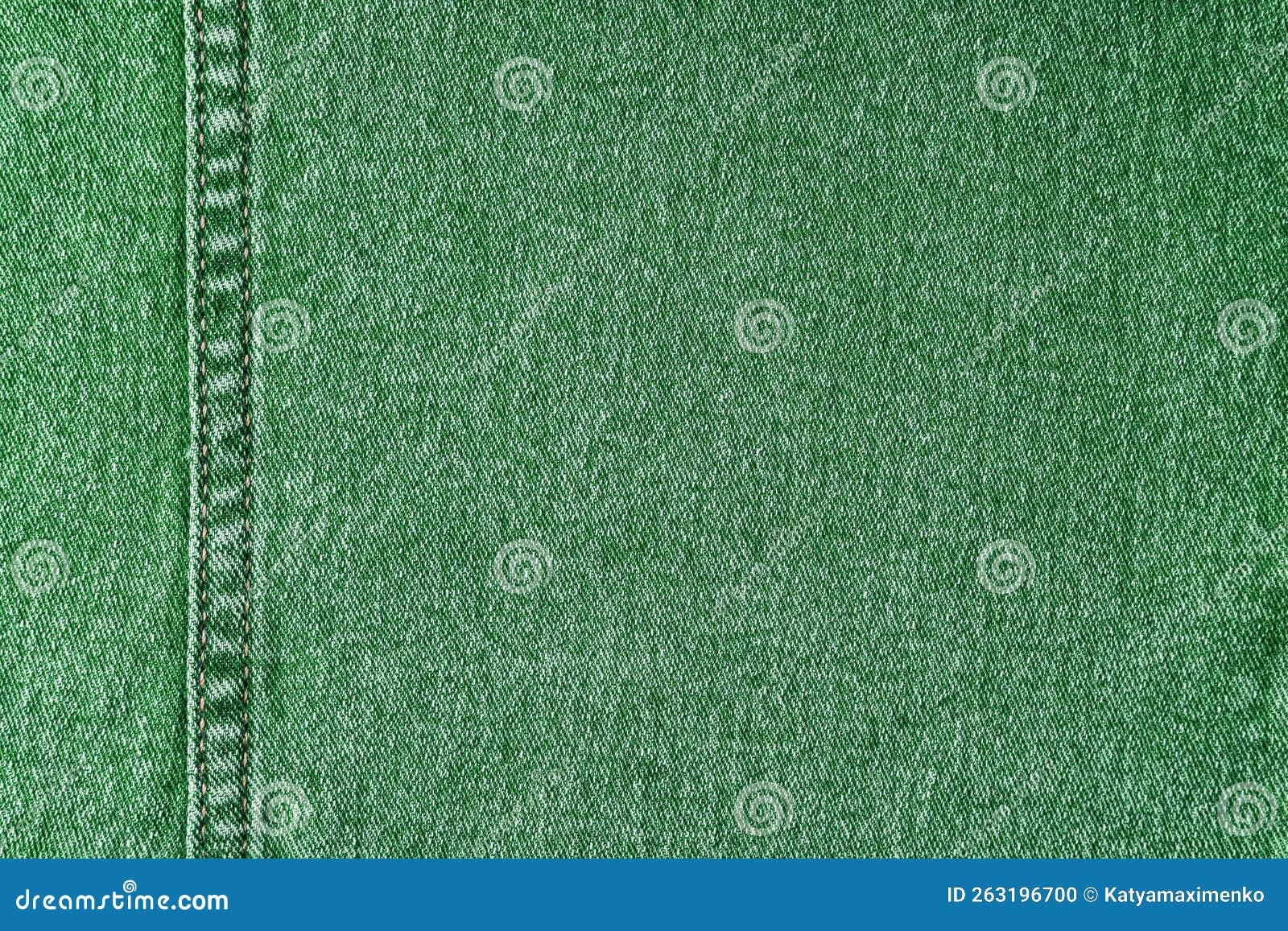 Green Denim Jeans with a Seam Texture Background Stock Photo - Image of ...