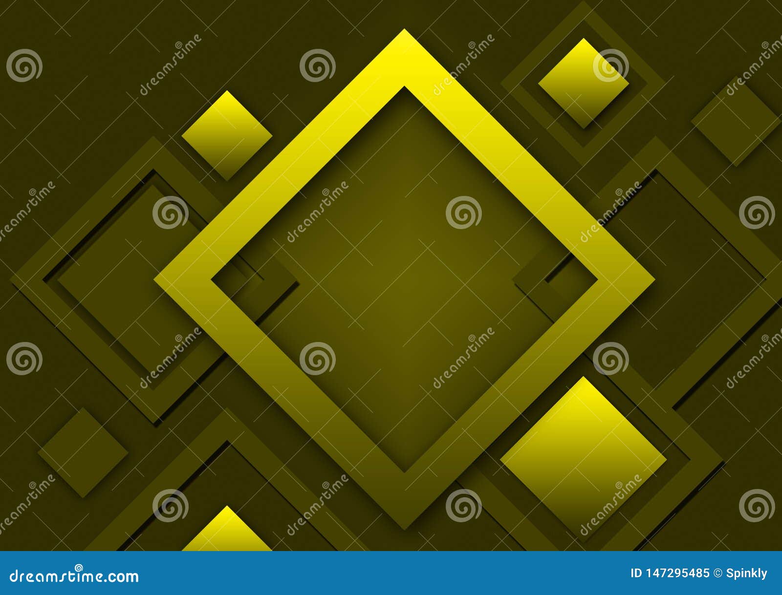 Green Diamond Shapes Wallpaper Design Background Stock Illustration