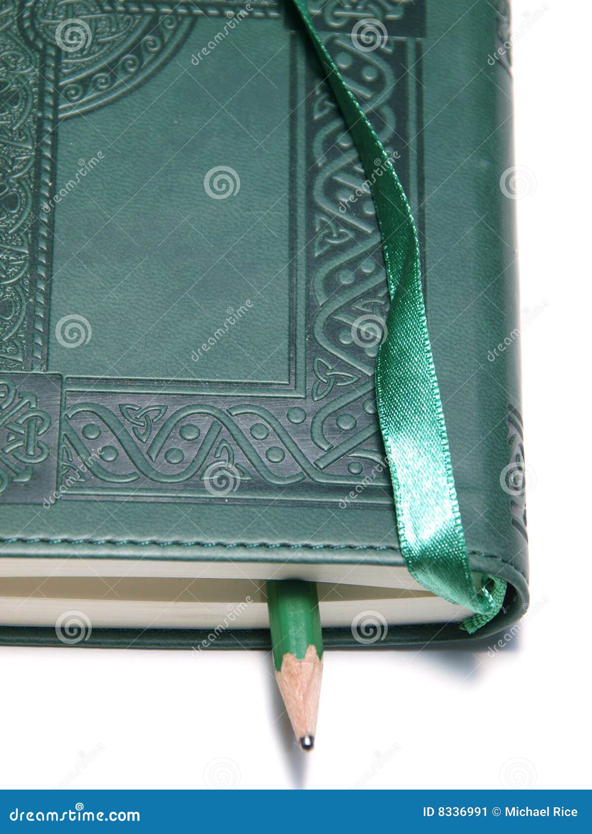 Green diary stock image. Image of isolation, green, notes 8336991