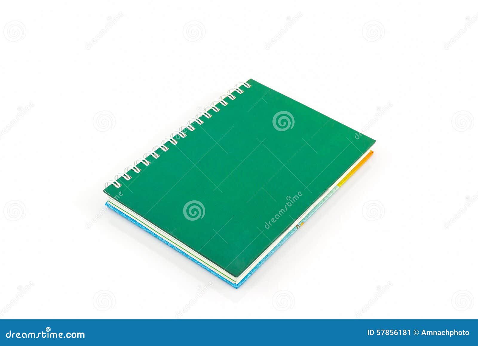 Green diary book. stock image. Image of print, studying 57856181