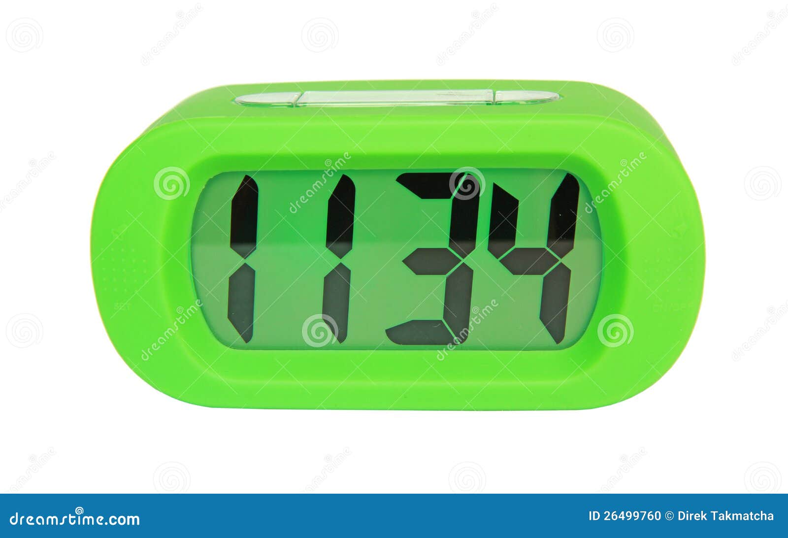 Green Digital Electronic Clock Stock Photo Image 26499760