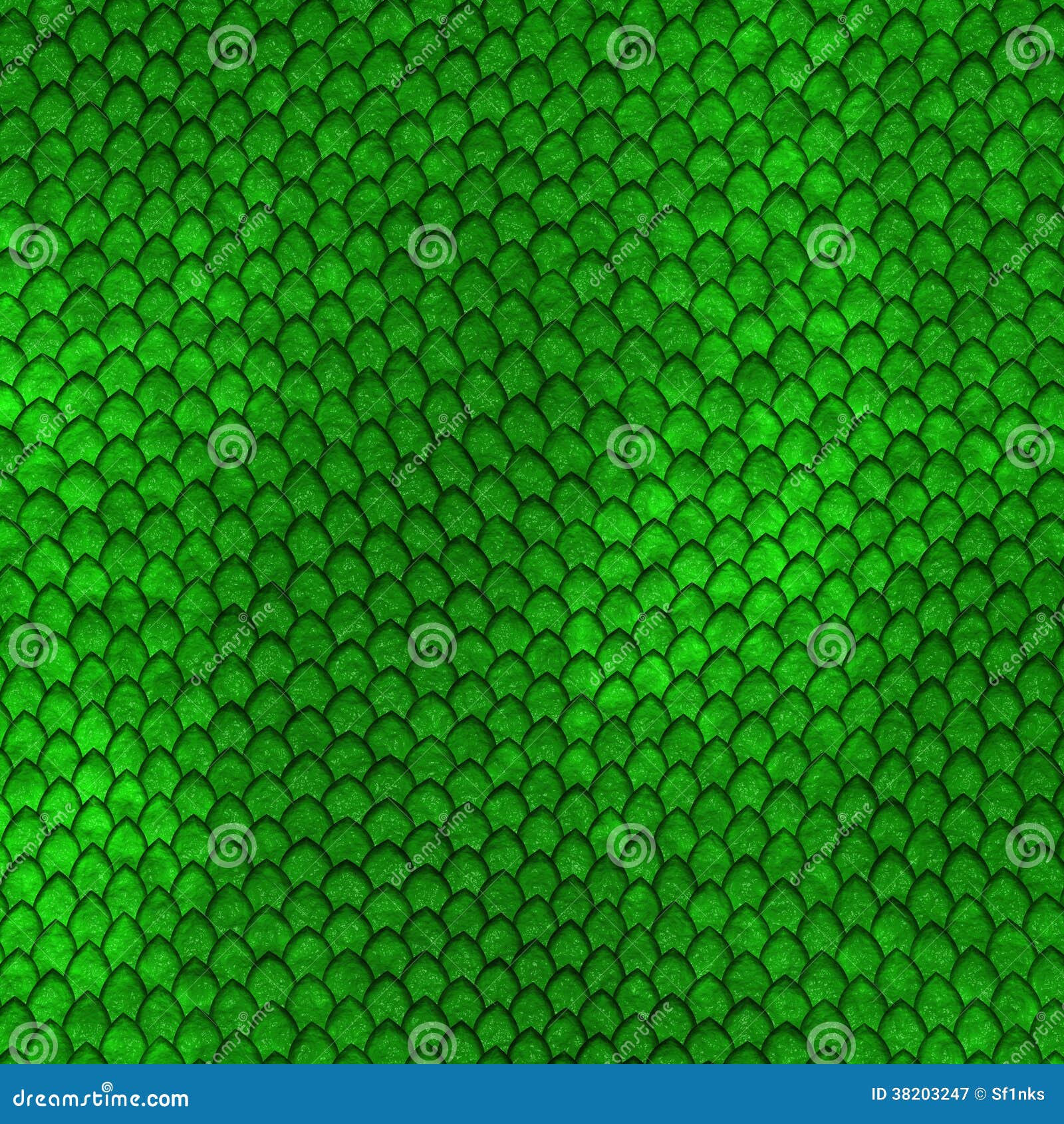Green Dragon Scales Pattern Stock Illustration Illustration of