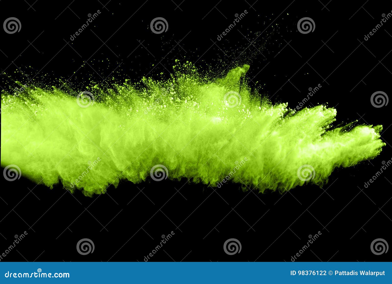 Green dust explosion stock photo. Image of cloud, fairy 98376122