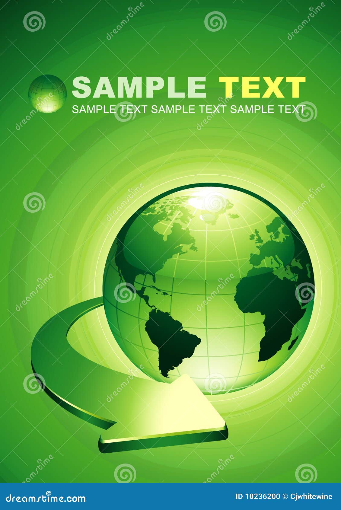 Green Earth Background stock vector. Illustration of ecology 10236200