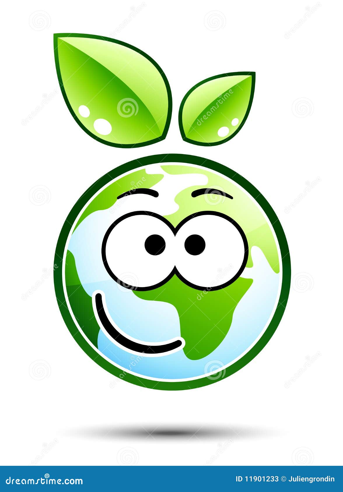 Green earth emoticon stock vector. Illustration of smiley 11901233