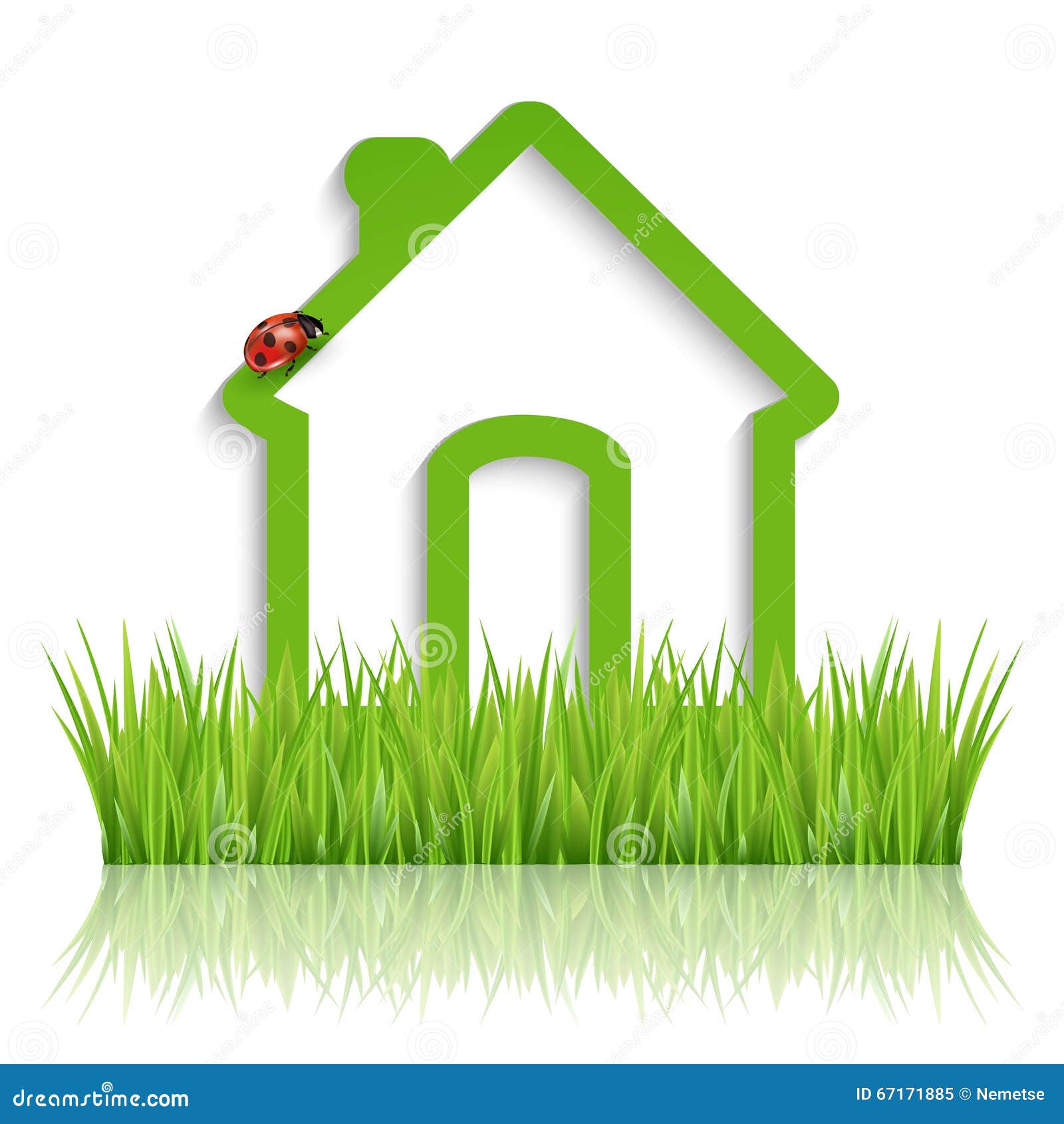 iGreeni Eco iHousei Stock Vector Image 67171885