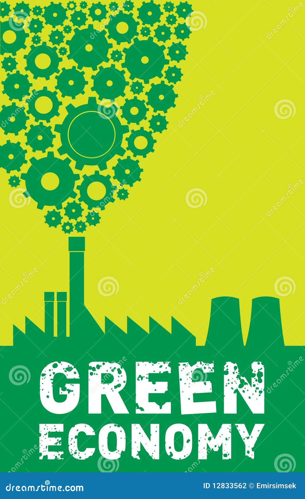 Green Economy stock vector. Illustration of machine, energy - 12833562