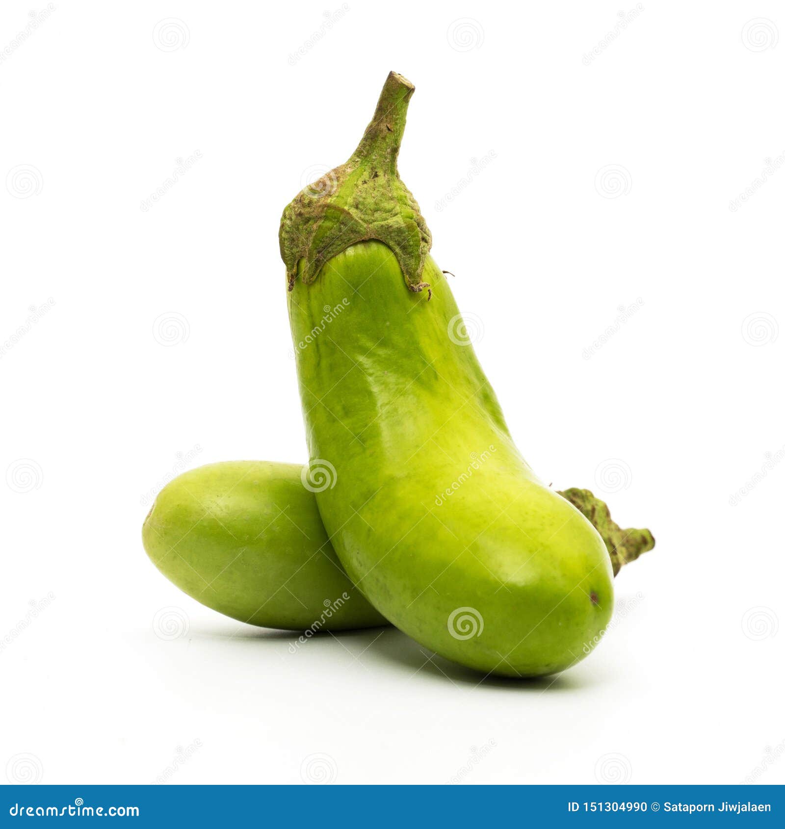 Green Eggplant Isolated on White Stock Photo Image of organic