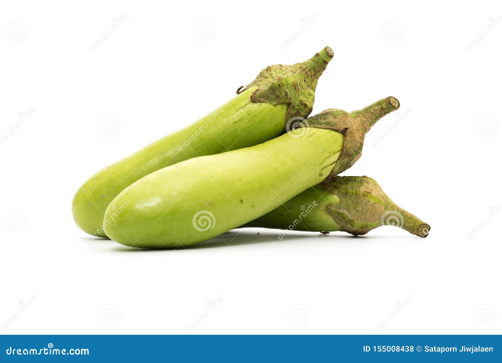 Green Eggplant Isolated on White Stock Photo Image of long, fresh