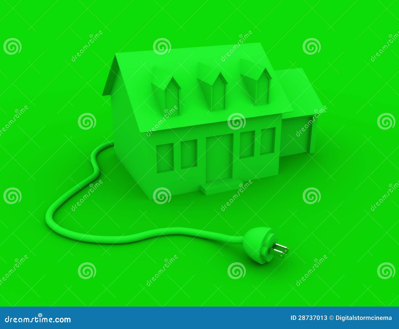 Green Energy Home stock illustration. Illustration of isolated 28737013