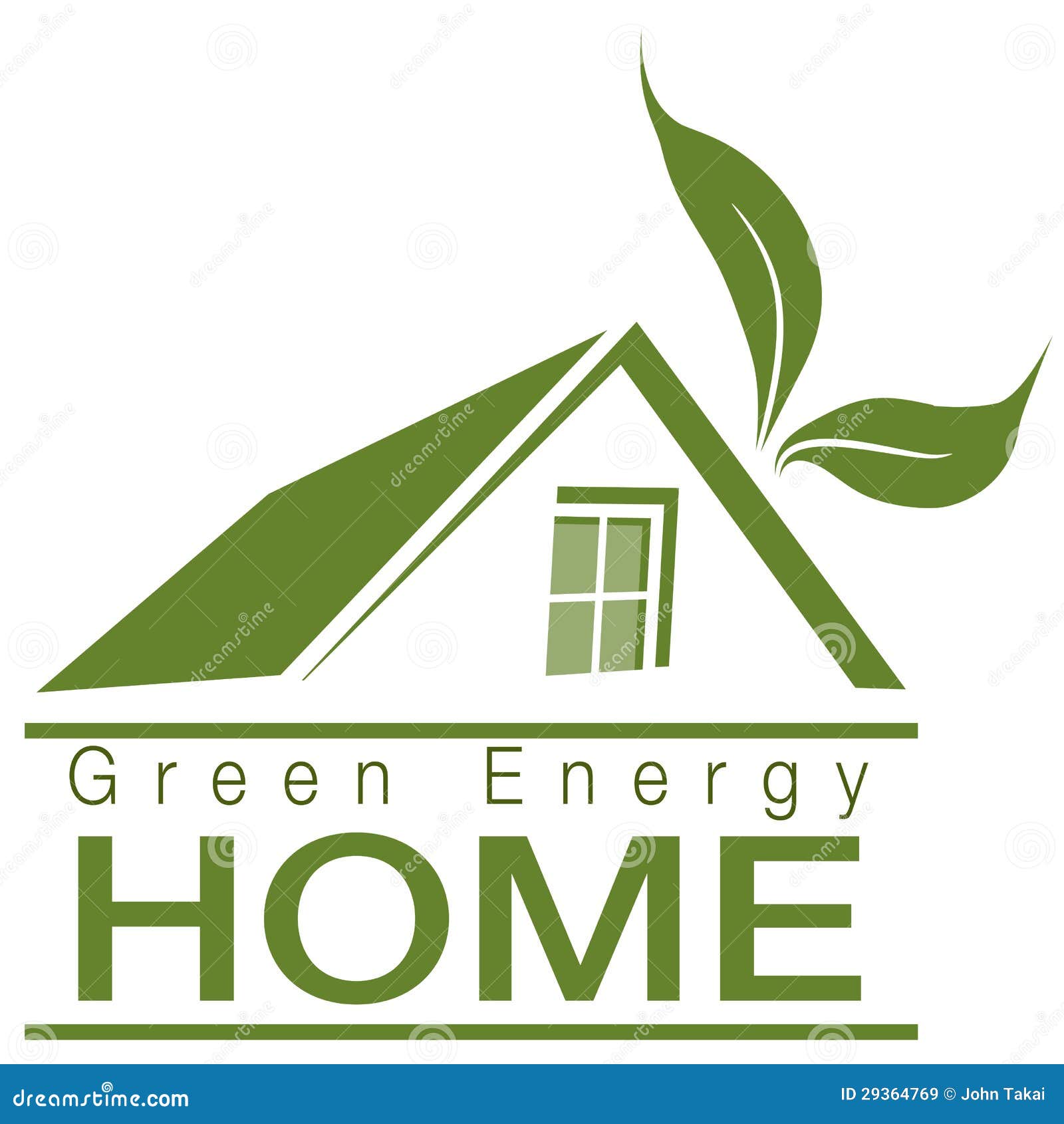 Green Energy Home stock vector. Illustration of abstract 29364769