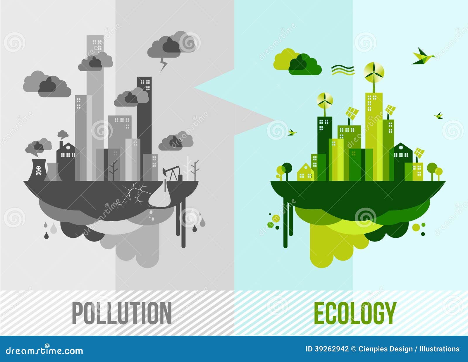 Green Environment Concept Illustration Stock Photo - Image ...