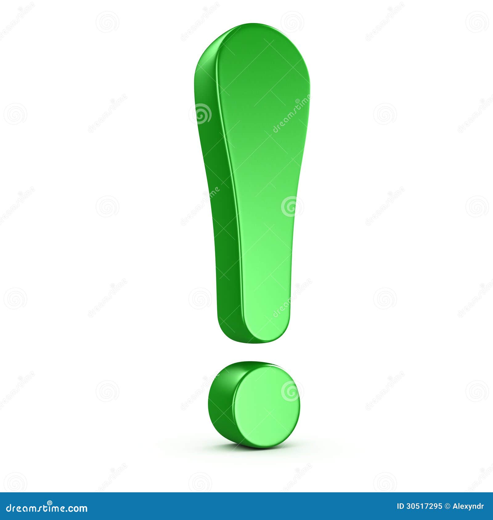 green exclamation mark