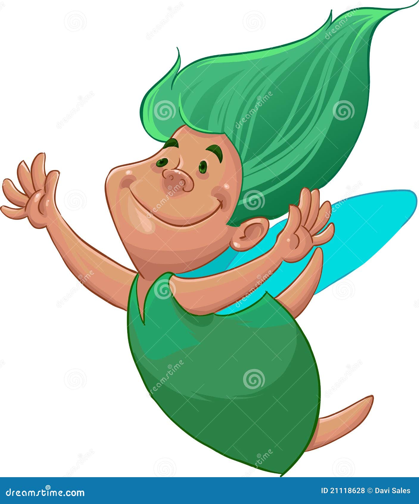 Green fairy stock vector. Illustration of beauty, hand 21118628