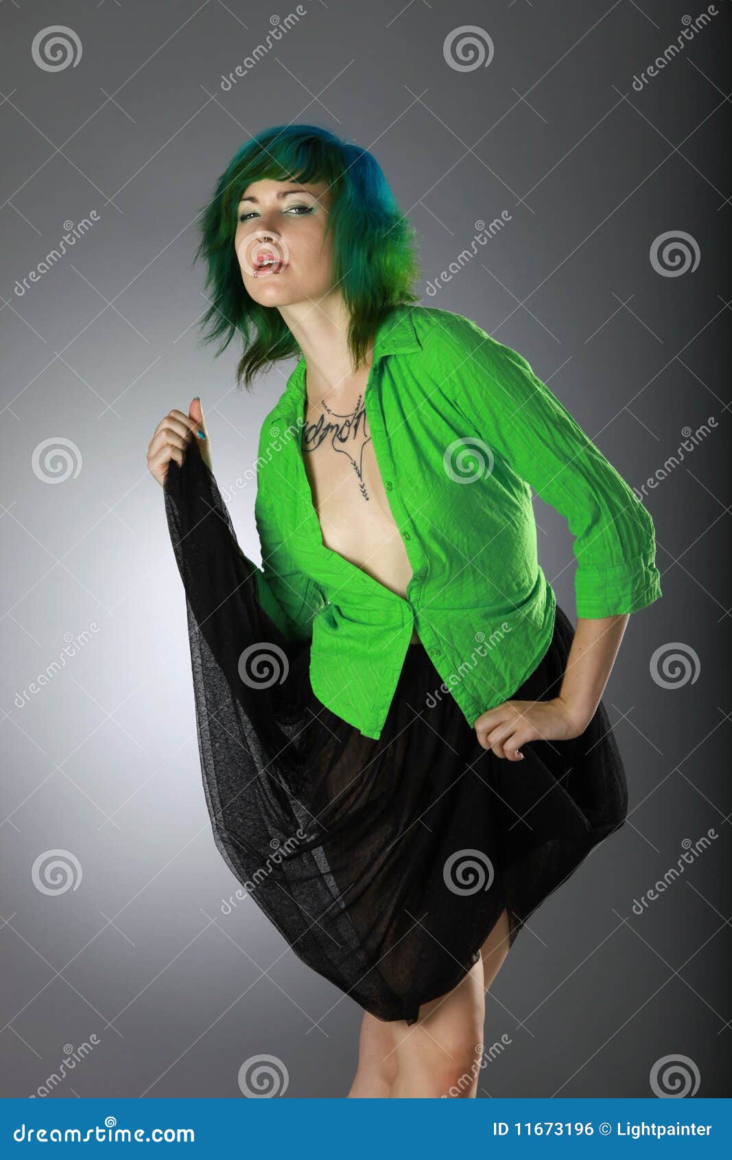 Green fashion stock photo. Image of green, caucasian - 11673196