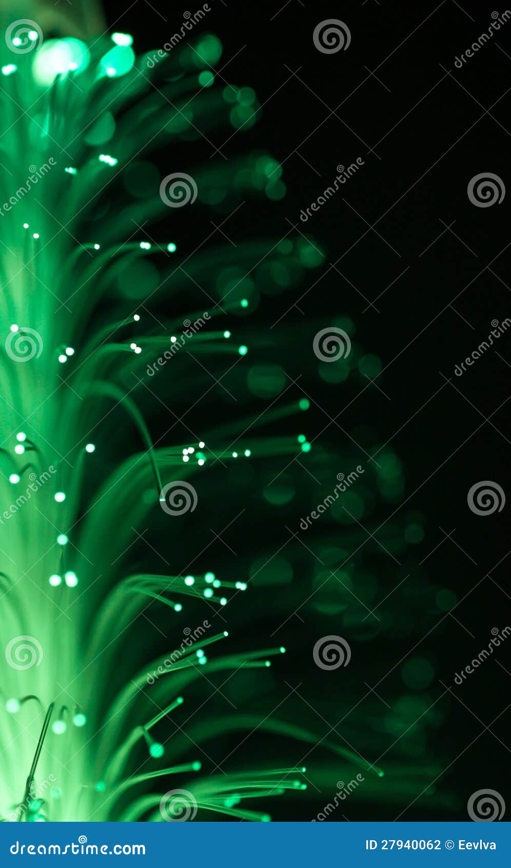 Green fiber optic. stock photo. Image of emerald, green 27940062