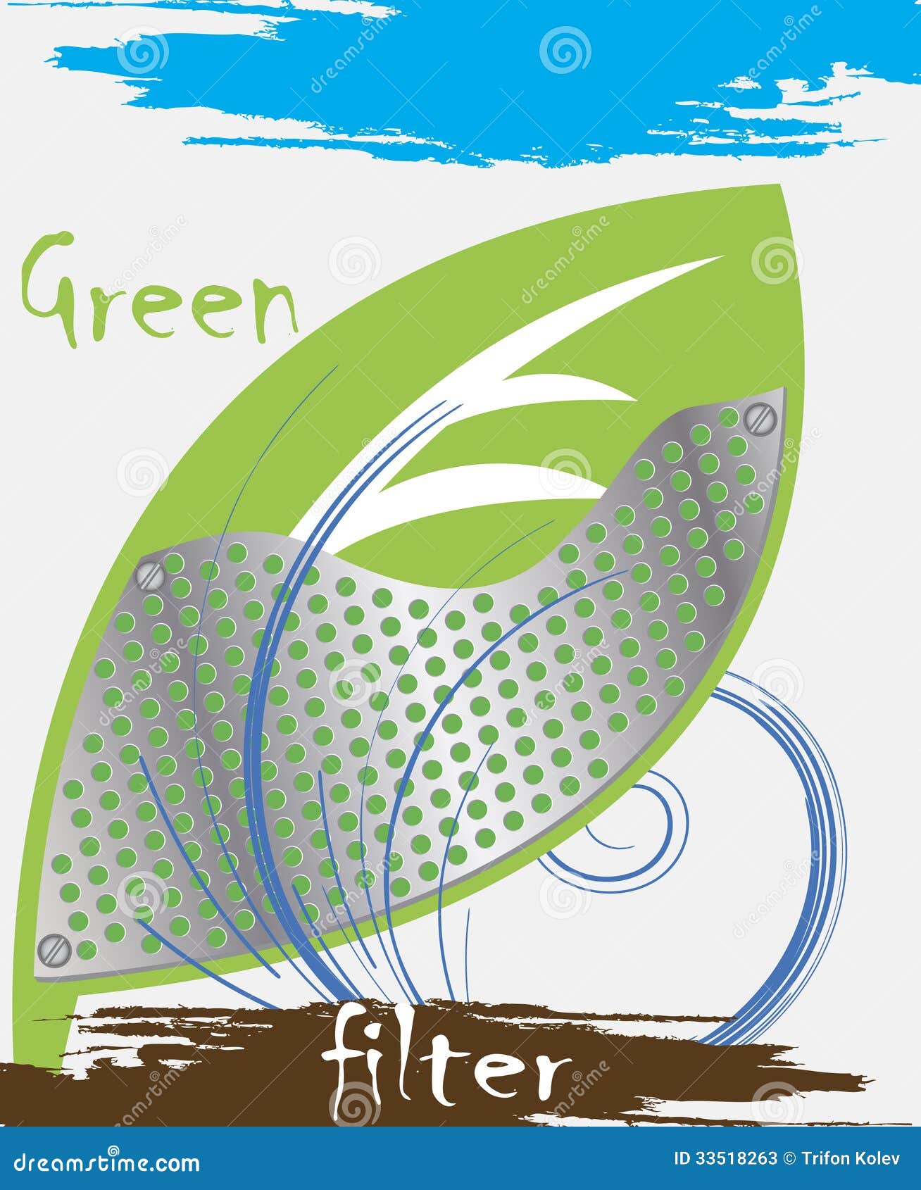 Green filter stock vector. Illustration of symbol, environmental 33518263