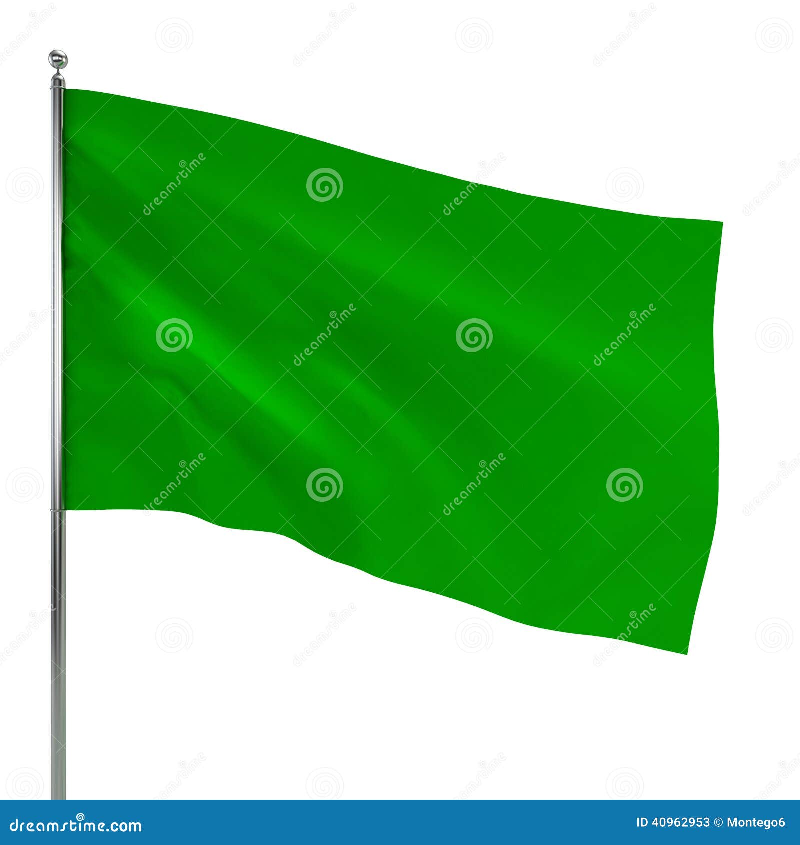 With Flag Green Crayons In The Cartoon Gutters Vector Illustration
