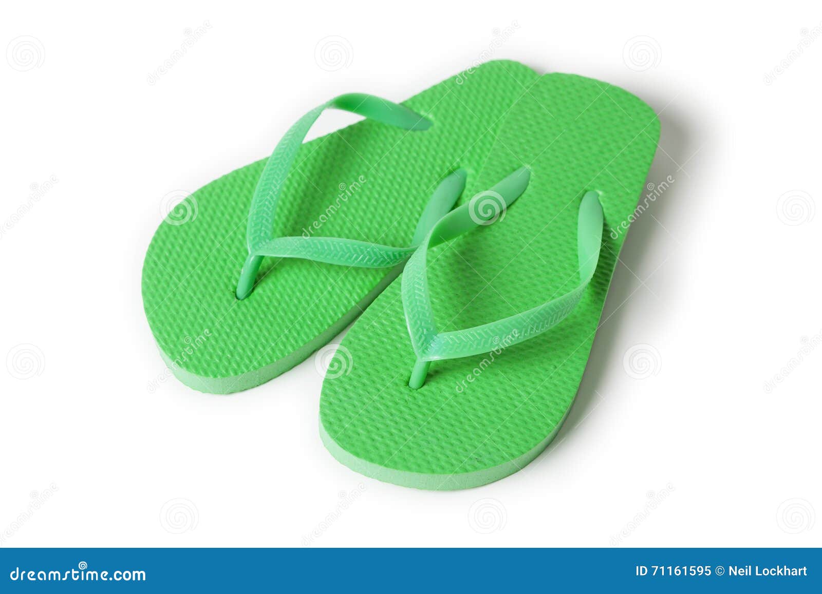 Green flip flop sandals stock image. Image of footwear - 71161595