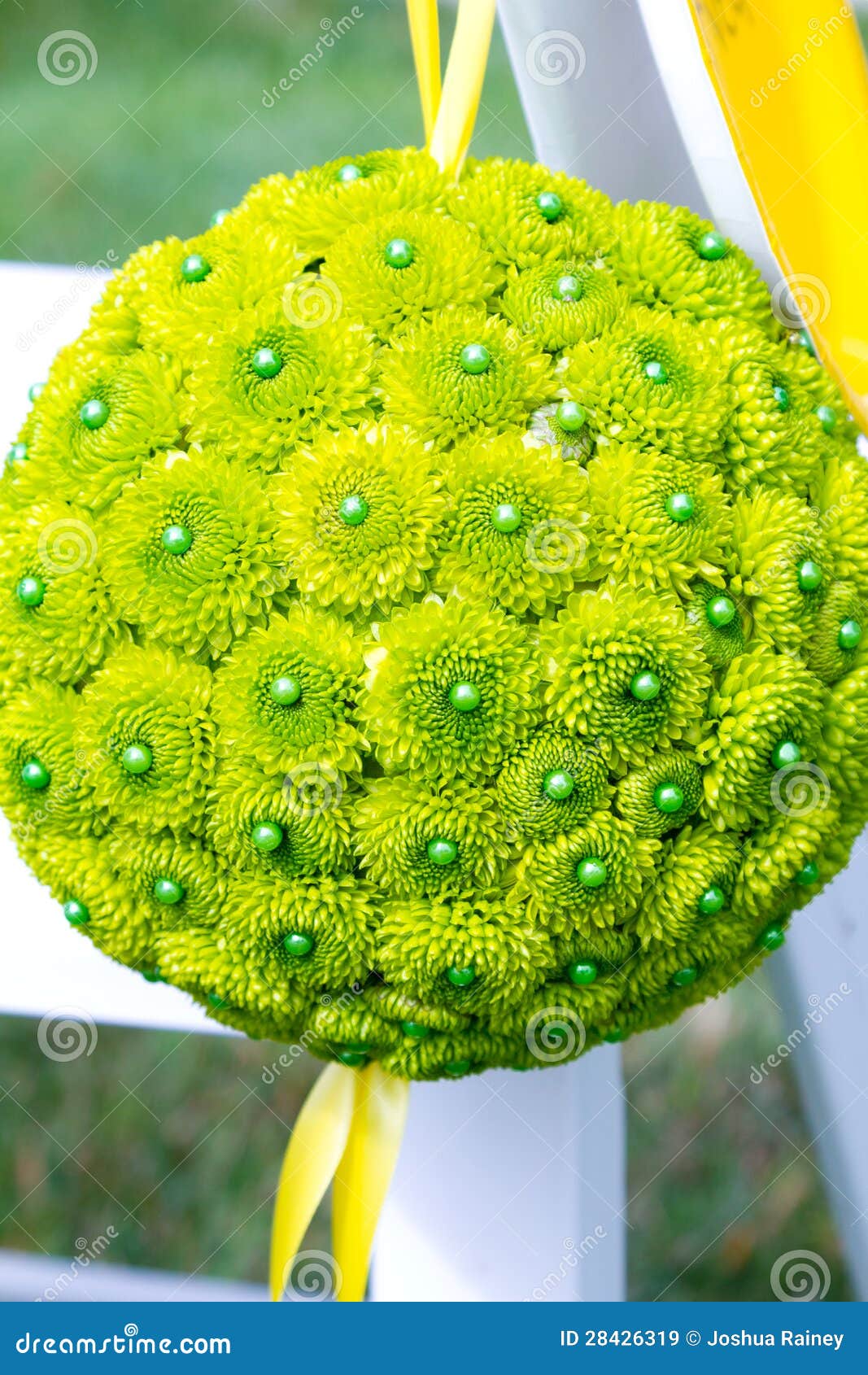 Green Flower Balls stock image. Image of decor, chair 28426319